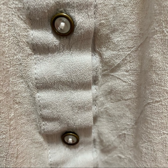 Secret Garden Ruffle Front Button Front Crepe Top - Picture 4 of 12